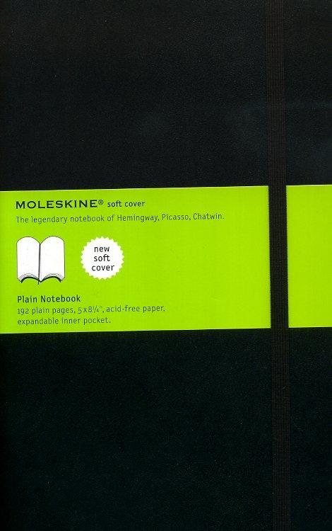 Cuaderno liso negro Classic Flexible Large