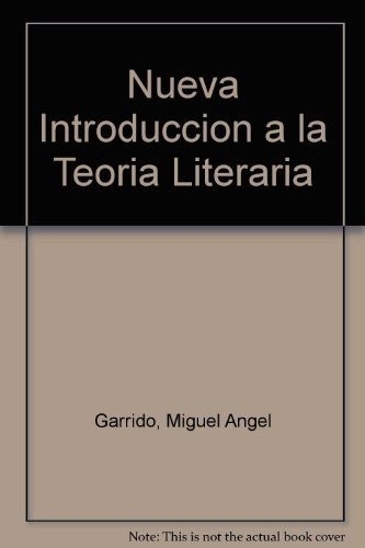 Nueva introducción a la teoría de la literatura