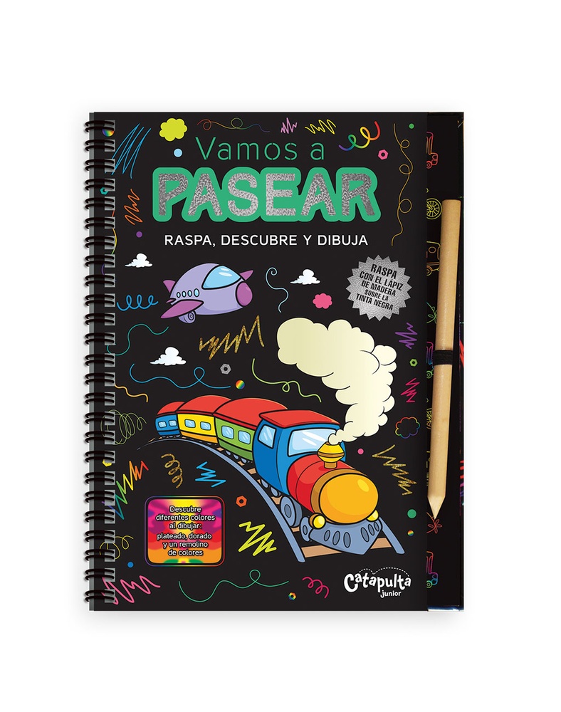 Raspa, descubre y dibuja Vamos a pasear