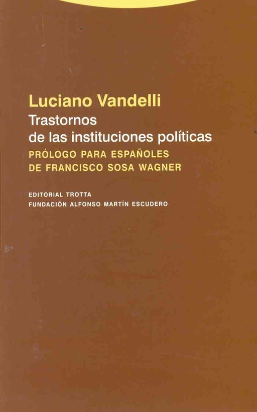 Trastornos de las instituciones politicas