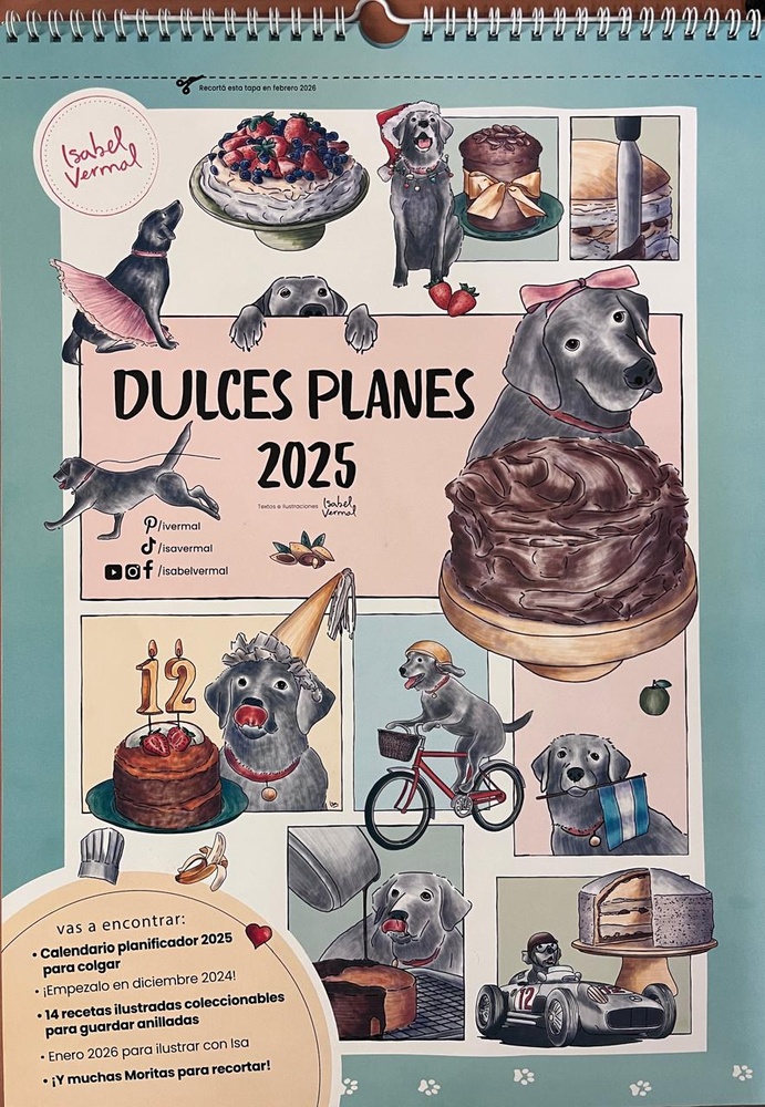 Calendario Dulces planes 2025