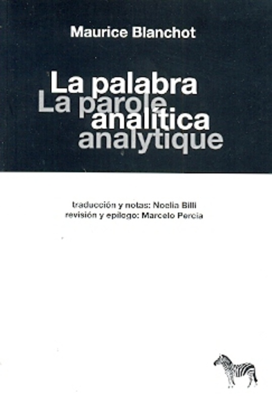 Palabra analitica, La - La parole analytique