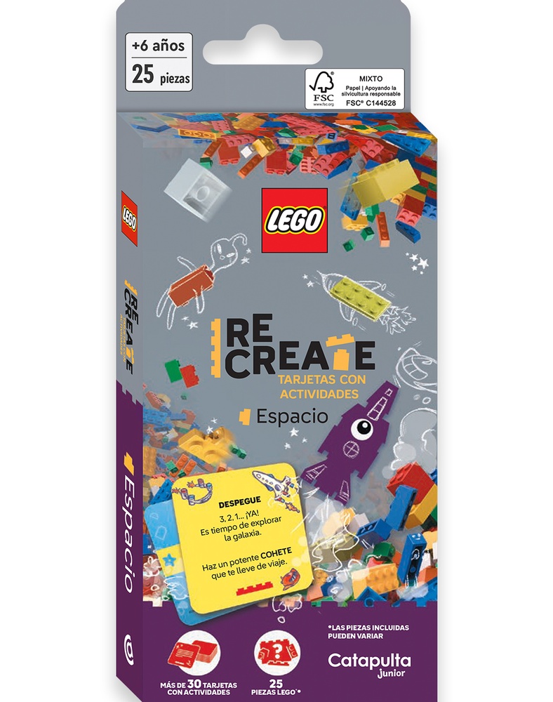 Lego Recreate tarjetas con actividades: Espacio