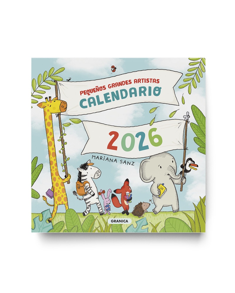 Pequeños grandes artistas 2026 calendario de pared