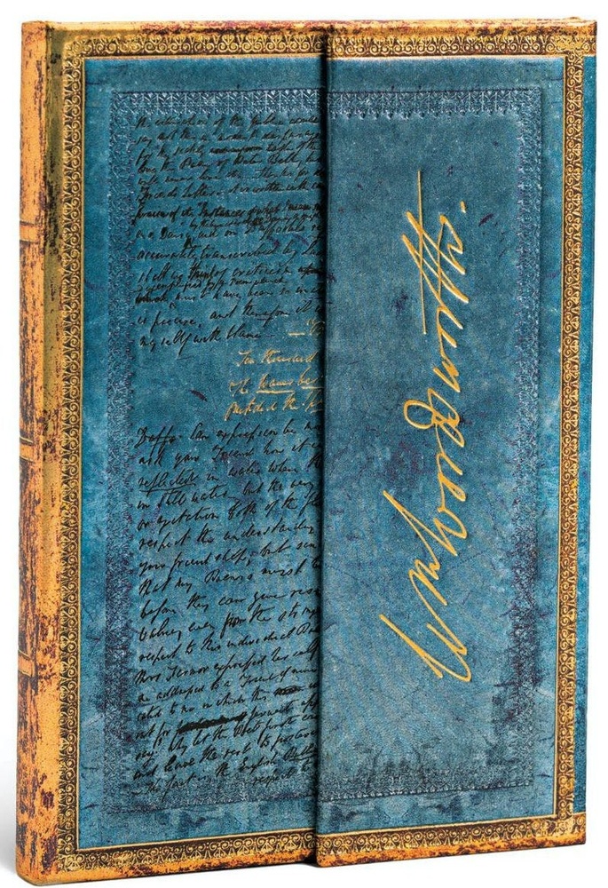 Colección manuscritos bellos - wordsworth, carta con citas de «los narcisos» - midi - rayado