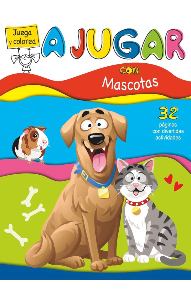 Juega y colorea - mascotas